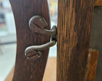 Hardware on dresser mirror