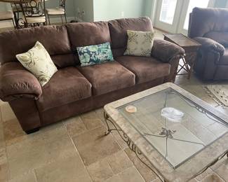 Suede non pet / smoking living room furniture.