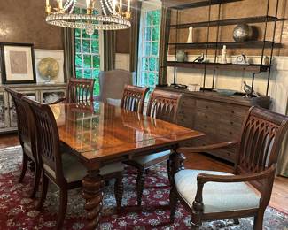 Stunning modern transitional dining set