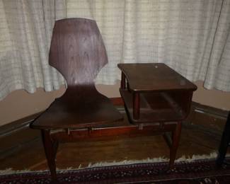MID CENTURY MODERN GOSSIP OR TELEPHONE TABLE
