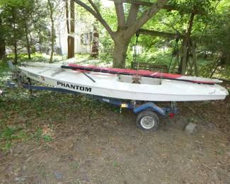 HOWMAR PHANTOM SPORT SAILBOAT AND TRAILER