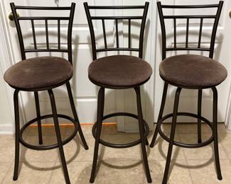 Barstool seat height 28”… back is 40” (approximately)