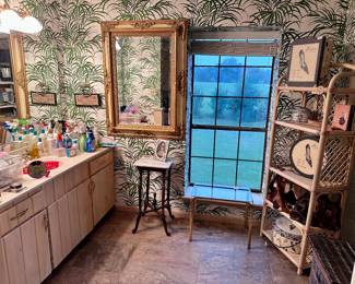 Rattan Shelf - Large Mirror