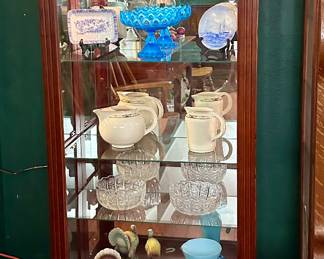 Lighted Curio Cabinet - So many Nice Items!!!