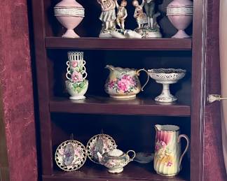 Tall Wood Bookshelf - Gorgeous Vintage Collectibles