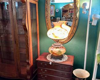 Silver Chest - Gold Beveled Mirror