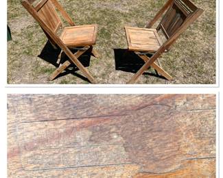 Simmons Company (Kenosha, WI)Slatted Wood Folding Chairs