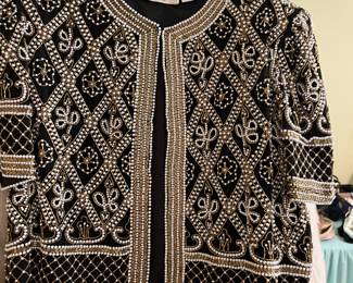Vintage Designer NY beaded jacket