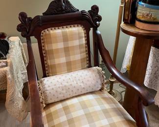 Antique reupholster chair