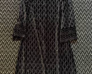 Black Sequin Dress.