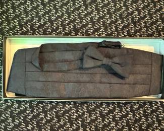 Silk Cummerbund & Bow Tie.