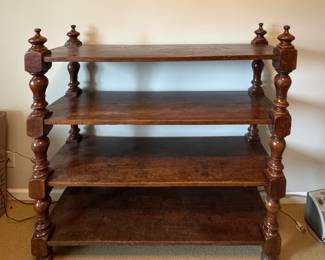 Four Tiered Etagere / Bookcase. Add Caster To Turn Into Butler's Trolly. Photo 1 of 3.