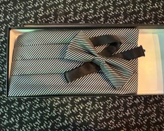 Silk Cummerbund & Bow Tie.