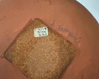 Hopi Pueblo Polychrome Pot. Signed, J. Sarracino. Photo 2 of 2.