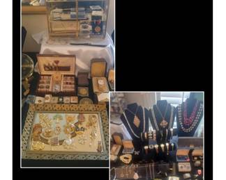 Estate Jewelry, Watches, Broaches, Pan Am Letter Opener, JFK Campaign Buttons