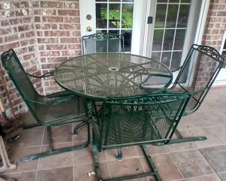 Heavy Iron Patio Table Set