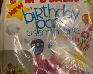 1986 McDonalds M-B Birthday Party Assortments NRFP