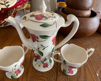 Vintage Blue Ridge Coffee Set