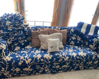 Drexel Patterned Sofa, Has Matching Drapes