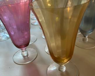 Vintage Footed Glasses