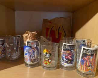 McDonalds Walt Disney Magic World Glasses