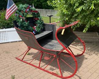 Antique Portland Cutter Horse Drawn Sleigh