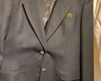 McDonalds Franchise Navy Blue Blazer