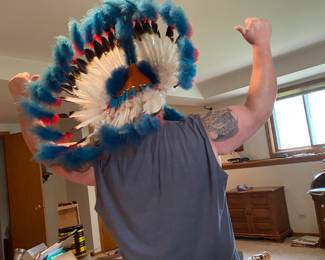 Model wearing Head Dress