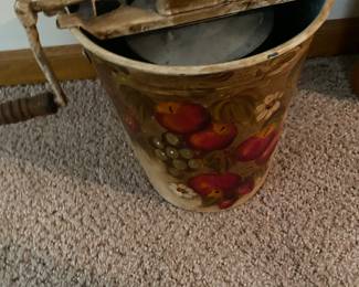 Hand Painted Ice Cream Churn