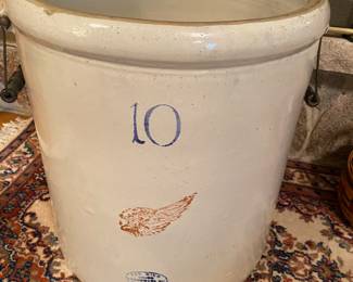 Antique Red Wing 10 Gallon Pickle Crock