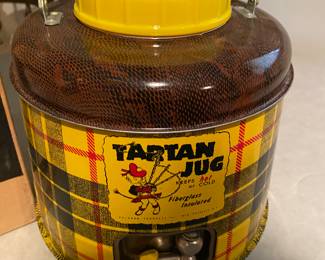 Vintage TARTAN Picnic Jug with Spout and Original Box