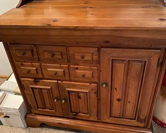 Vintage Knotty Pine Dry Sink