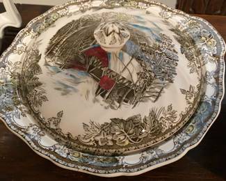 Vintage Covered Dish Johns. Bros, Friendly Village
