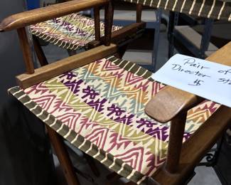 PAIR OF DIRECTOR CHAIRS