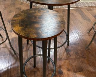 TABLE AND STOOLS