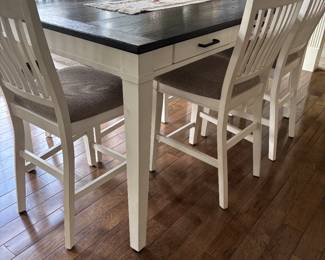 HIGH TOP TABLE AND 8 CHAIRS