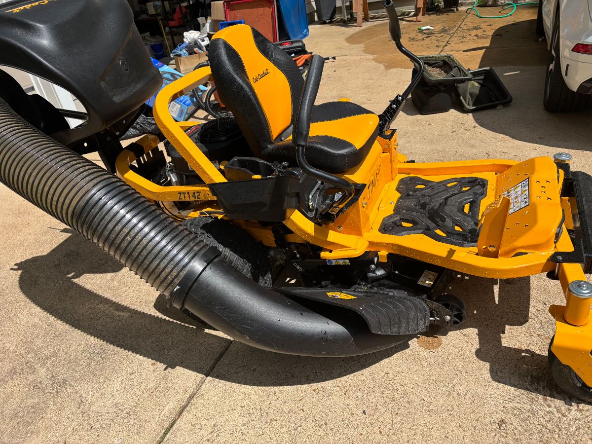 CUB CADET 42" MOWER WITH BAGGER - JUST ADDED AS FUTURE HOMEOWNERS WANTS BIGGER - USED 3 TIMES 