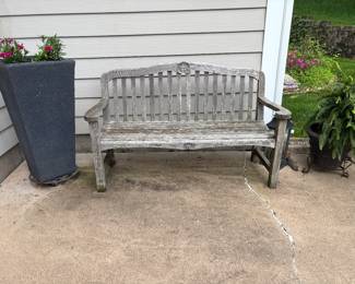 KINGSLEY BATES TEAK BENCH