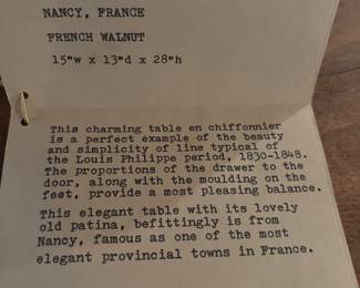 INFORMATION ON ANTIQUE CABINET