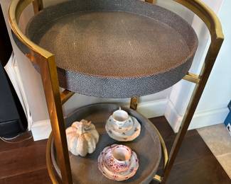 TIERED TRAY ON COASTERS