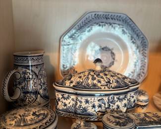 BLUE AND WHITE DISHES