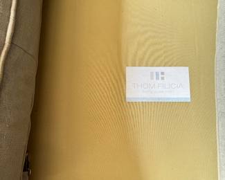 Tom Filicia Home Collection "Milo Baughman" Style Upholstered Sofa. Measures 93" x 36". Photo 6 of 6.