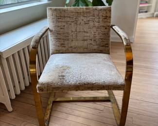 Set of 4 Brno Flat Arm Chrome Dining Chairs. Each Measures 22" W x 30" H with 18" Seat Height. Photo 1 of 4.