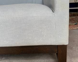 West Elm Upholstered Chair. Measures 28" x 34". Photo 4 of 5.