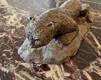 Carved Stone Panther.
