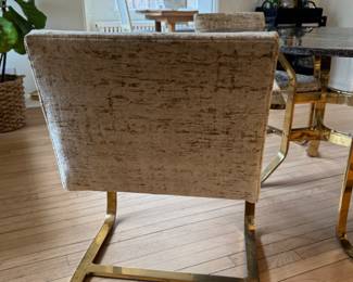 Set of 4 Brno Flat Arm Chrome Dining Chairs. Each Measures 22" W x 30" H with 18" Seat Height. Photo 4 of 4.