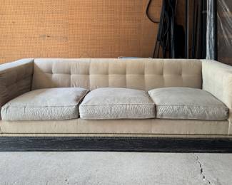 Tom Filicia Home Collection "Milo Baughman" Style Upholstered Sofa. Measures 93" x 36". Photo 1 of 6.