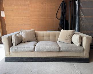 Tom Filicia Home Collection "Milo Baughman" Style Upholstered Sofa. Measures 93" x 36". Photo 2 of 6.