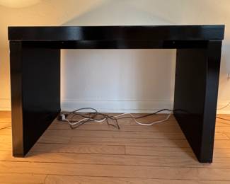 Lacquered Parsons Console Table. Measures 48" W x 16" D x 29" H. Photo 1 of 2.