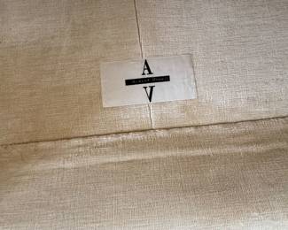 Albert Vivo Three Seat Sofa. Measures 84" W x 38" D. See Club Chair Upholstered in Same Fabric in Next Photo Series. Photo 2 of 2.